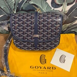 Goyard Belvedere II PM Messenger Bag Navy